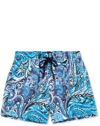 Aquamarine Paisley Swim Shorts