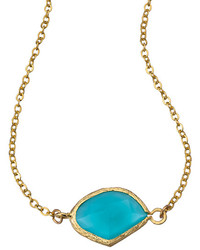 Alvina Abramova Gold And Blue Joyce Pendant Necklace