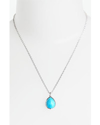 Ippolita Wonderland Mini Teardrop Pendant Necklace Sterling Silver Turquoise