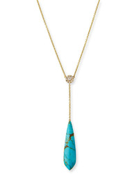 Rina Limor Fine Jewelry Rina Limor Signature Turquoise Diamond Drop Pendant Necklace