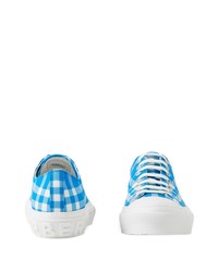 Burberry Plaid Cotton Sneakers