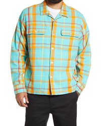 Obey Daniel Plaid Button Up Flannel Shirt