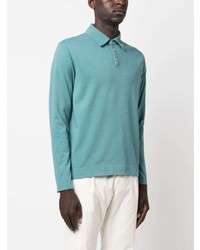 Massimo Alba Long Sleeved Cotton Polo Shirt