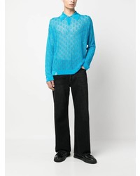 Bonsai Pointelle Knit Polo Shirt