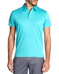 Saks Fifth Avenue Collection Modern Fit Mercerized Cotton Polo