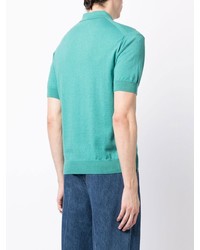 N.Peal Short Sleeved Knit Polo Shirt