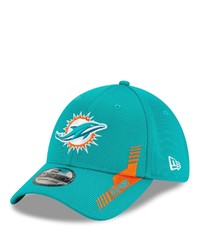 New Era Aqua Miami Dolphins 2021 Nfl Sideline Home 39thirty Flex Hat At Nordstrom