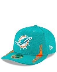 New Era Aqua Miami Dolphins 2021 Nfl Sideline Home Low Profile 59fifty Fitted Hat