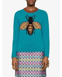 Gucci Bee Wool Knit Sweater
