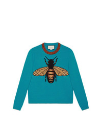 Gucci Bee Wool Knit Sweater