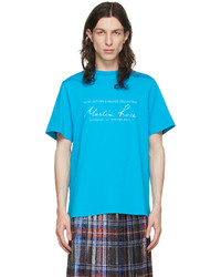 Martine Rose Blue Cotton T Shirt