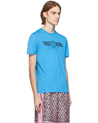 Versace Blue Logo T Shirt