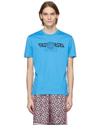 Versace Blue Logo T Shirt