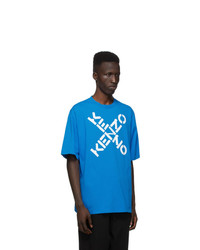Kenzo Blue Sport Logo T Shirt