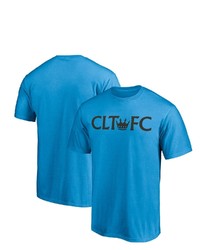 FANATICS Branded Blue Charlotte Fc Secondary Logo T Shirt