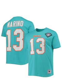 Mitchell & Ness Dan Marino Aqua Miami Dolphins Retired Player Logo Name Number T Shirt At Nordstrom