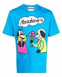 Moschino Dog Flower Logo T Shirt