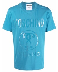 Moschino Double Question Mark Print T Shirt