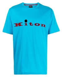 Kiton Flocked Logo T Shirt