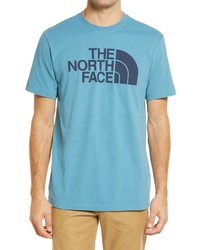 The North Face Half Dome Logo Graphic Tee In Storm Blue At Nordstrom