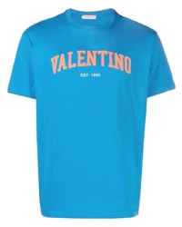 Valentino Logo Print Cotton T Shirt