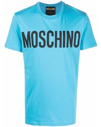 Moschino Logo Print Organic Cotton T Shirt