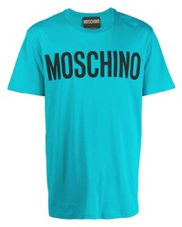 Moschino Organic Cotton Logo Print T Shirt