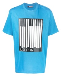 Just Don Piano Print Cotton T Shirt