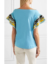 Emilio Pucci Printed Med Cotton Jersey T Shirt