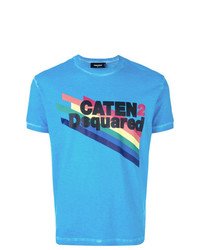 DSQUARED2 Rainbow And Slogan T Shirt