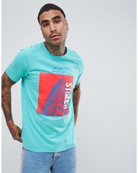 ASOS DESIGN Relaxed Raglan T Shirt With City Photographic Print