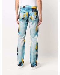 Moschino Paint Stroke Print Jeans