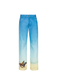 Calvin Klein Jeans Est. 1978 Printed Straight Leg Jeans