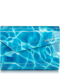 Jimmy Choo Candy Printed Acrylic And Leather Clutch