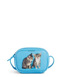 Balenciaga Extra Small Kittens Calfskin Leather Camera Bag