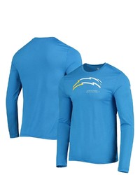 New Era Powder Blue Los Angeles Chargers Combine Authentic Sections Long Sleeve T Shirt