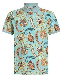 Etro All Over Graphic Print Polo Shirt