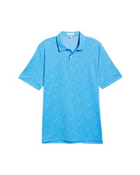 Peter Millar Carl Jacquard Short Sleeve Stretch Polo Shirt