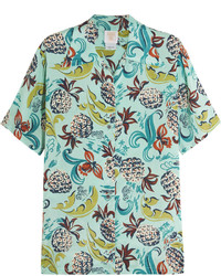 Aquamarine Print Shirt