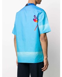 Valentino Abstract Print Short Sleeve Shirt