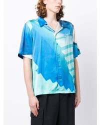 BLUE SKY INN Abstract Print Short Sleeved Shirt