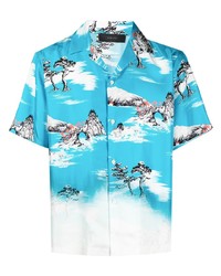 Amiri Botanical Print Hawaiian Shirt