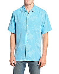 Tommy Bahama Digital Palms Classic Fit Silk Shirt