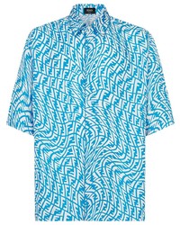 Fendi Distorted Monogram Pattern Shirt