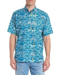 Reyn Spooner Hawaiian Sports Classic Fit Pullover Sport Shirt