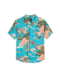 RVCA Kyuka Easy Fit Short Sleeve Button Up Hawaiian Shirt