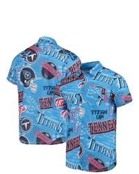 FOCO Light Blue Tennessee Titans Thematic Button Up Shirt At Nordstrom