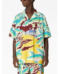 Valentino Garavani Tropical Print Short Sleeve Shirt