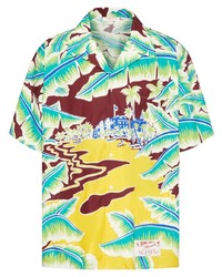 Valentino Garavani Tropical Print Short Sleeve Shirt
