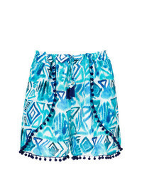 Aquamarine Print Shorts
